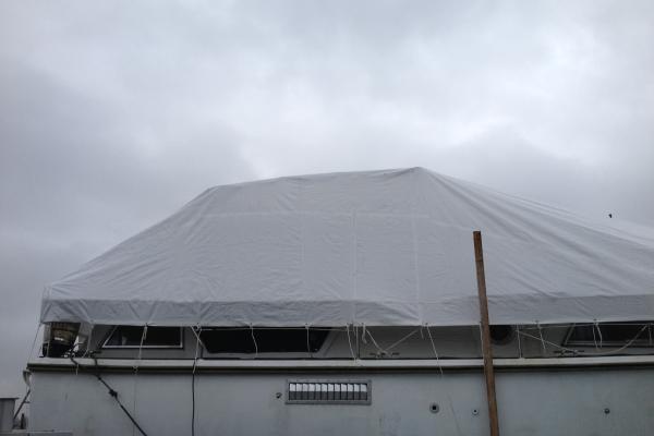 Motorboot-Winterplane